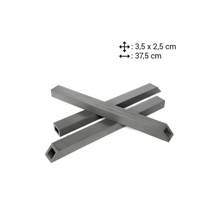 PVC karó, cölöp tóperemhez, ágyásszegélyhez, 37 cm hosszú, műanyag