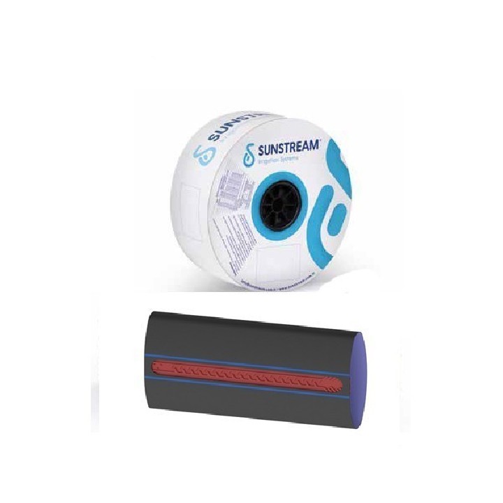 Sunstream TPD csepegtető szalag 6 mil, 10 cm, 1 L / h,  2800 m ( 15,9 Ft / m )