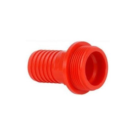 Műanyag külső menetes tömlőcsatlakozó 1"KM 1/2" tömlőkhöz