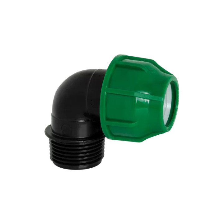 KPE,MPE könyök 40 x 5/4" tok x KM (zöld,10bar)