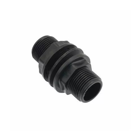 Tartály átvezető közcsavar 2" műanyag, tömítéssel és anyával