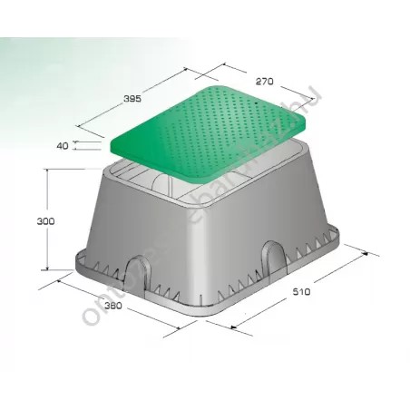 Téglalap alakú szelepakna standard ( PA )