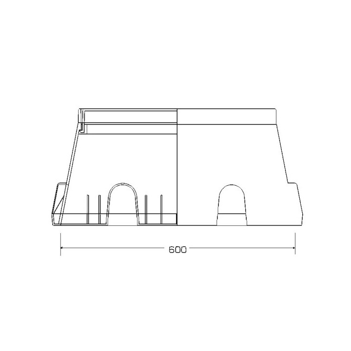 Téglalap alakú szelepakna jumbo (PA)