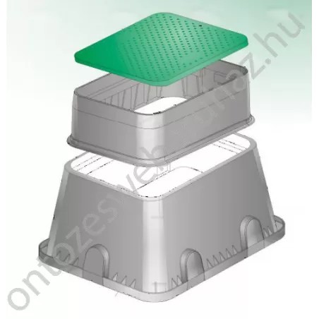 Téglalap alakú szelepakna jumbo (PA)