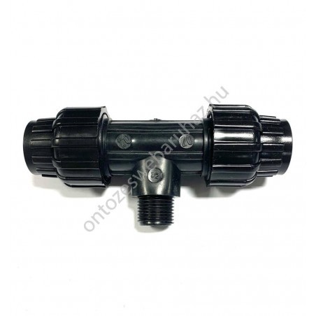 KPE MPE T idom 25 x 3/4" x 25 tok x KM x tok fekete 10 bar