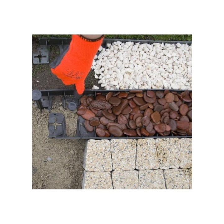 Bradas ágyásszegély fekete 1025/75/45mm (OBRB45)