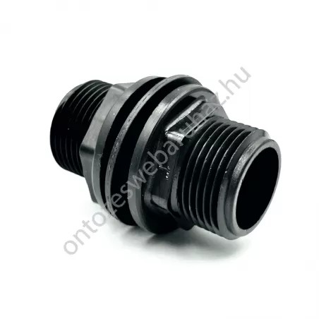 Tartály átvezető közcsavar 6/4" műanyag, tömítéssel és anyával