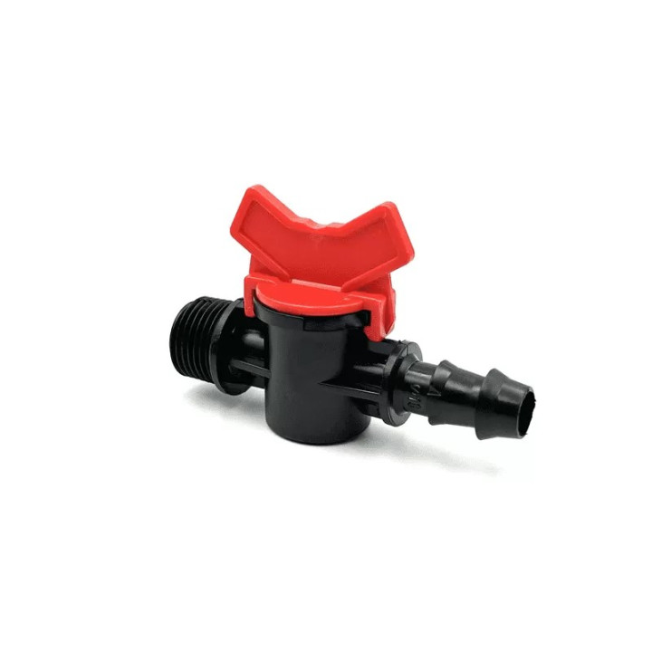 Csap bordás-menetes 16x1/2" KM