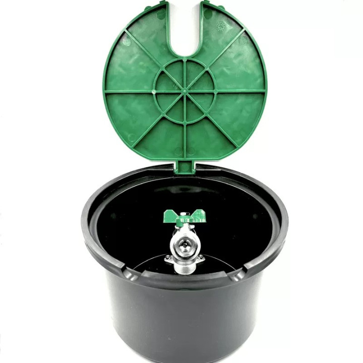 Fedeles doboz 3/4"  acél csappal