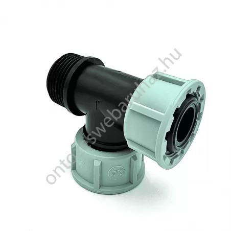 PP hollanderes szelepkötő T idom, 1" KHH
