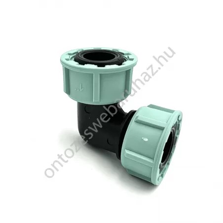 PP hollanderes szelepkötő könyök idom, 1" HH