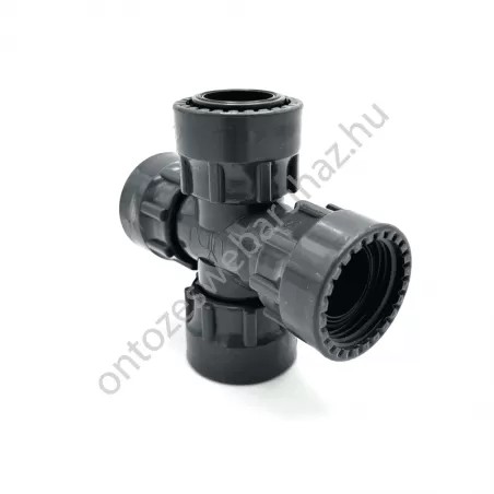 Rain hollanderes szelepkötő kereszt idom 1"KHHH