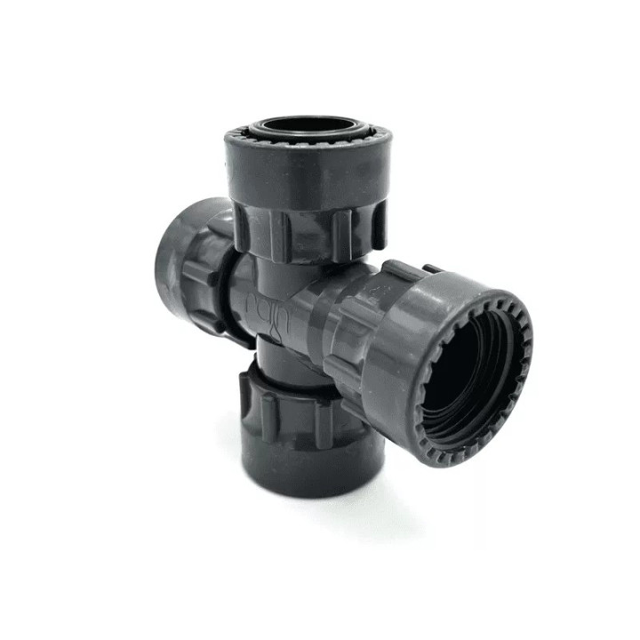 Rain hollanderes szelepkötő kereszt idom 1"KHHH