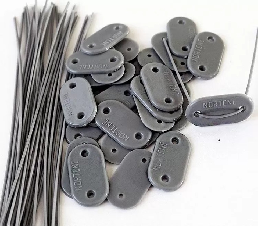 Rögzítő árnyékoló hálókhoz 26 db/cs + 4 m szürke huzal