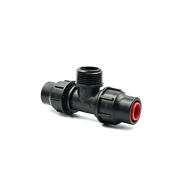 Variálható menetes T idom 25x3/4"KMx25 PP