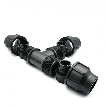 Variálható menetes T idom 32x32x32 PP