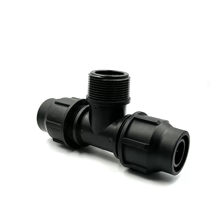 Variálható menetes T idom 32x3/4"KMx32 PP