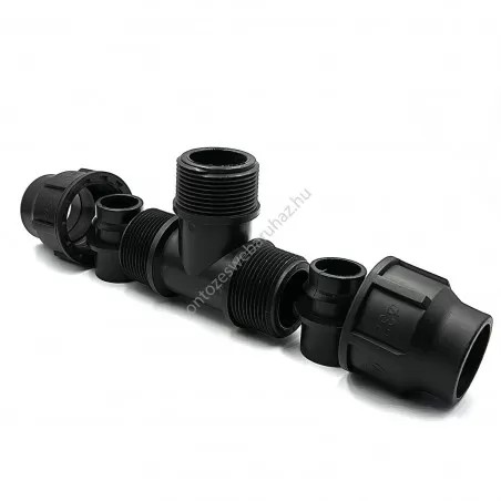 Variálható menetes T idom 32x1"KMx32 PP