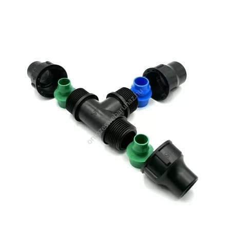 Prémium Variálható menetes T idom 16x20x16