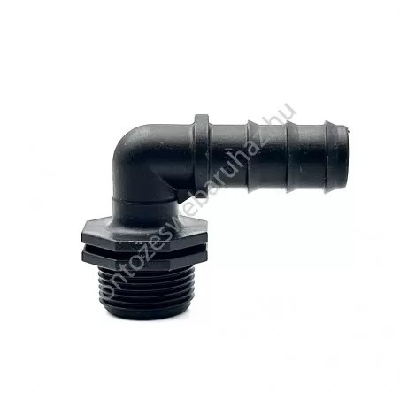 Könyök bordás menetes 20 x 3/4 km