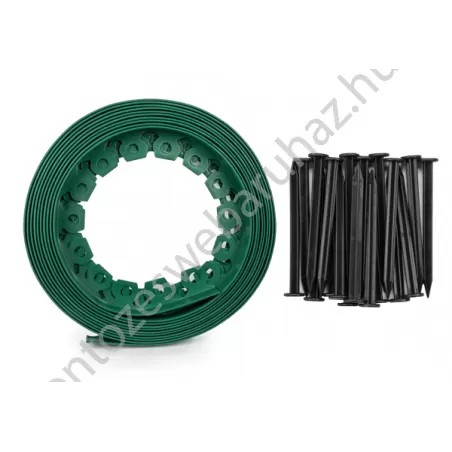 Kerti szegély szett easy border 10m x 4cm zöld