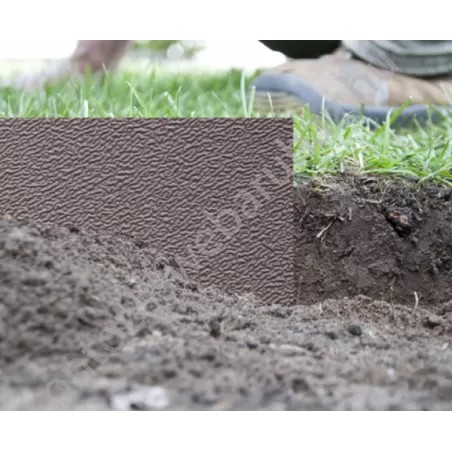 Bradas gyepszegély ágyásszegély barna 6m x 15cm