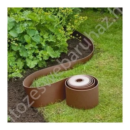 Bradas gyepszegély ágyásszegély barna 6m x 15cm