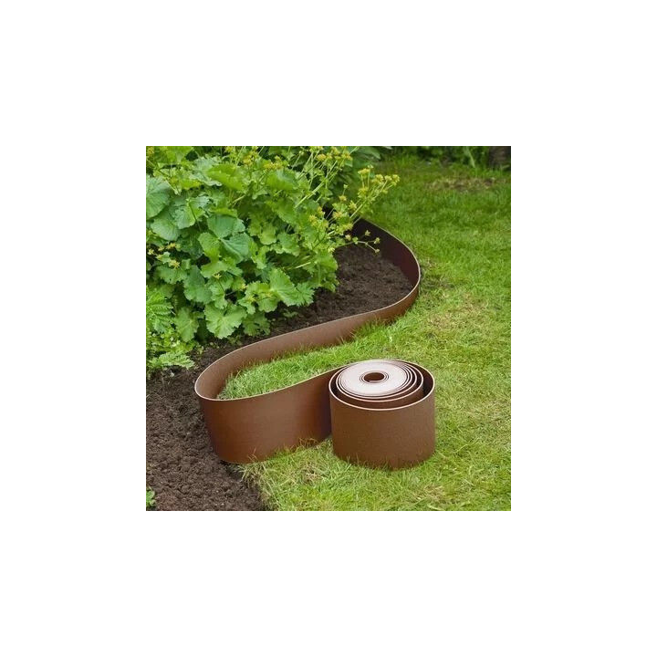 Bradas gyepszegély ágyásszegély barna 6m x 15cm