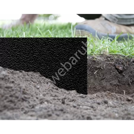 Bradas gyepszegély ágyásszegély fekete 6m x 15cm