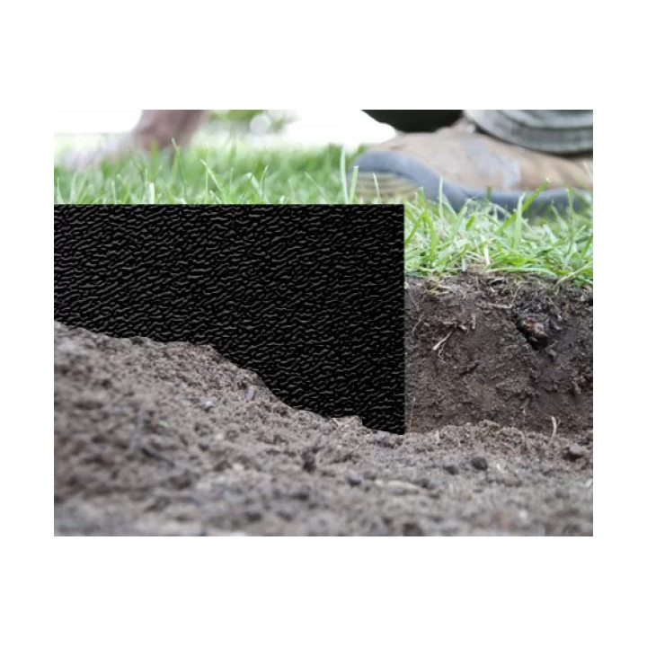 Bradas gyepszegély ágyásszegély fekete 6m x 15cm