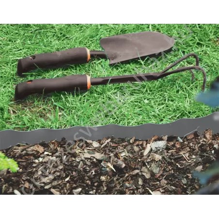 Bradas univerzális ágyásszegély szürke 9m x 10cm