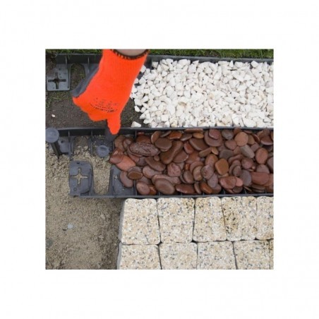 Extra erős ágyásszegély fekete 1025/75/78 mm