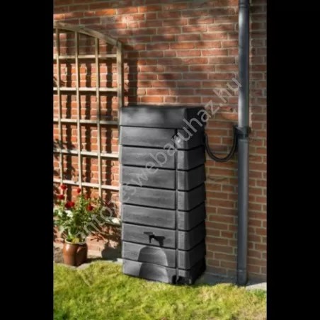 Esővízgyűjtő 276l fali antracit műanyag 135x60x40cm