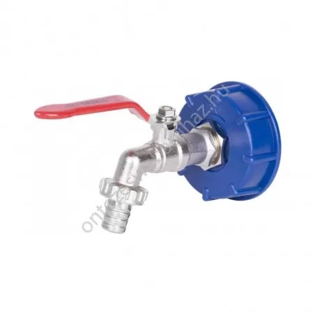 IBC Csatlakozó Fém csappal 1/2"  tömlőhöz