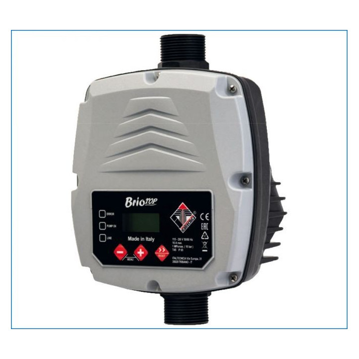 ITALTECNICA BRIO-TOP szivattyú vezérlő 1" csatlakozással, kábellel dugvillával