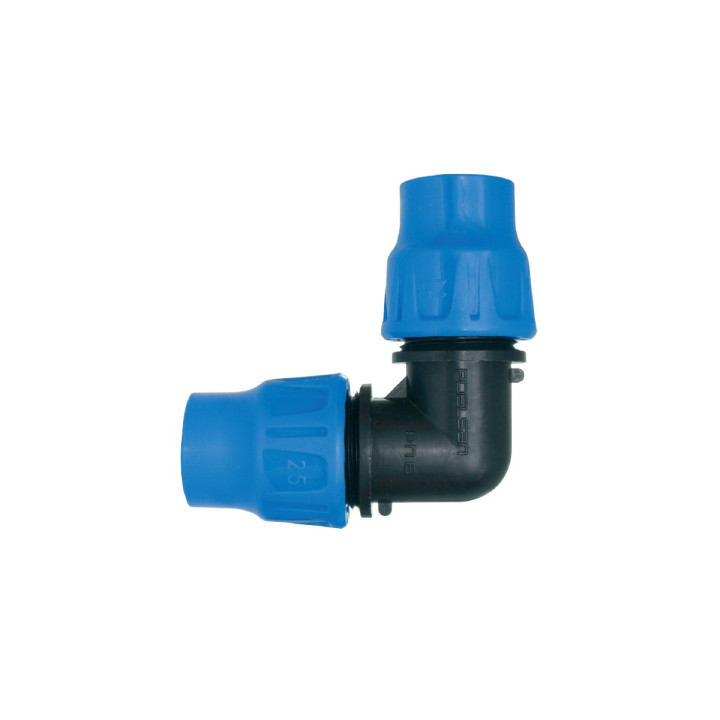 Könyök 25 tok x tok 6 bar pe,lpe csövekhez (PO)