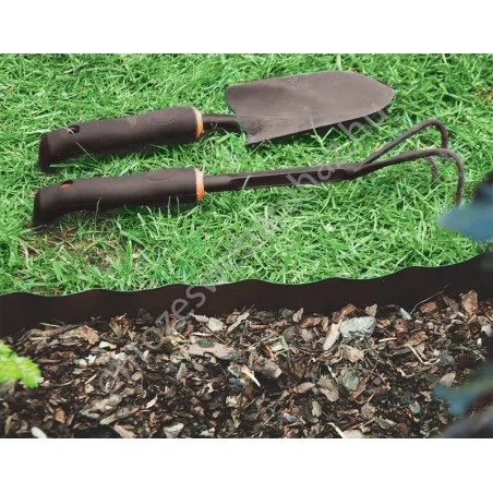 Bradas univerzális ágyásszegély barna 9m x 10cm