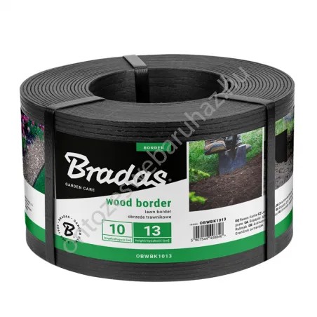 Fahatású gyepszegély - fekete 130mm x 10m