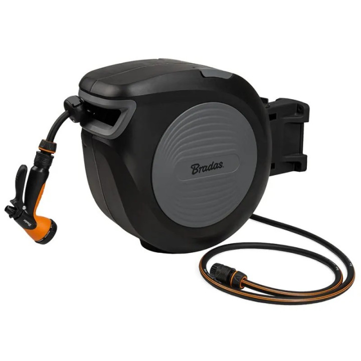 Black Line automata tömlőtartó 20m 1/2" tömlővel tartozékokkal