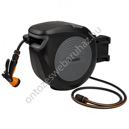 Black Line automata tömlőtartó 30m 1/2" tömlővel tartozékokkal