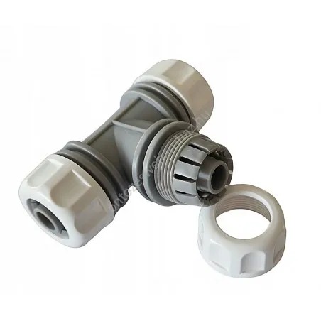 Prémium tömlőelosztó T idom 1/2" tömlőhöz