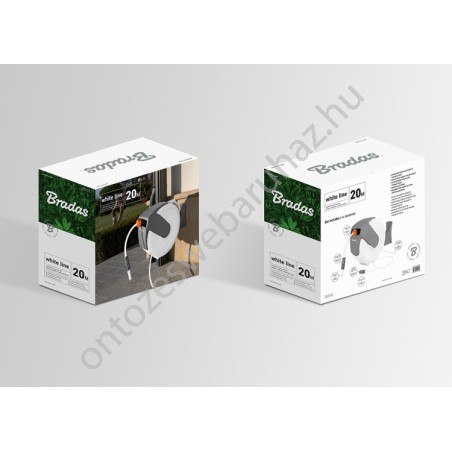 White Line automata tömlőtartó 35m 1/2" tömlővel tartozékokkal
