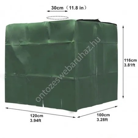 IBC tartály takaró ponyva zöld