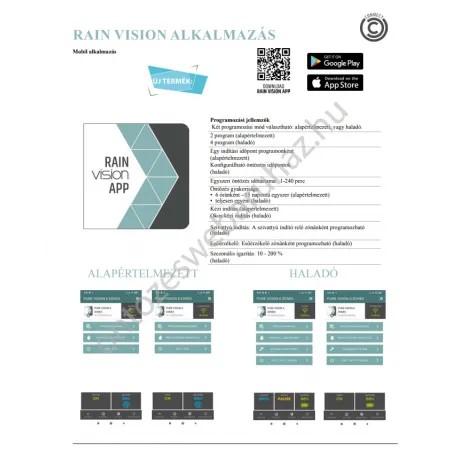 Rain Amico 4 zónás elemes öntözés vezérlő 9VDC