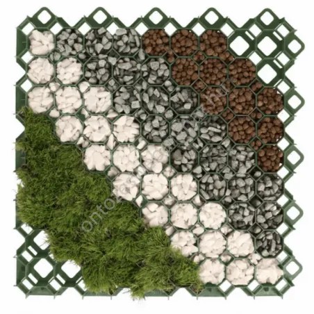 Multi Grid kerti gyeprács 600x600x40mm (zöld)