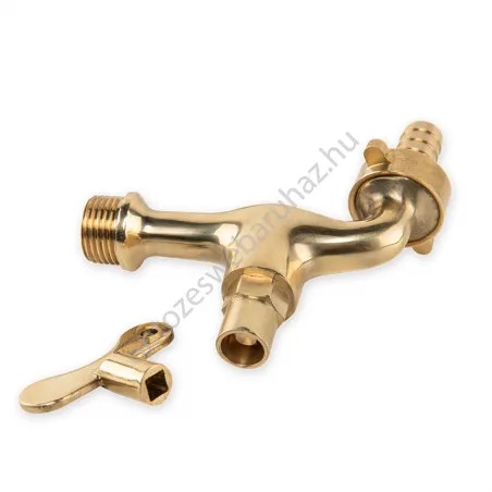 Réz golyós csap levehető fogantyúval 1/2" KM 13mm tömlőhöz
