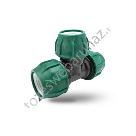 MPE T idom 75mm zöld 6 bar