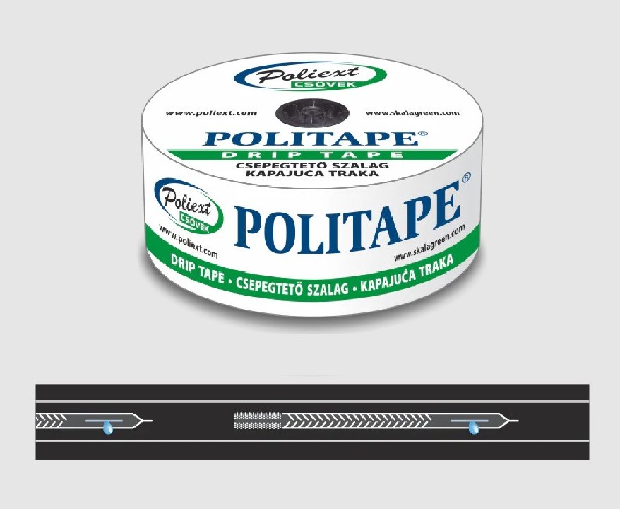 Politape csepegtető szalag 6 mil, 20 cm, 0,6 L / h, 3000 m  (149Ft/m)