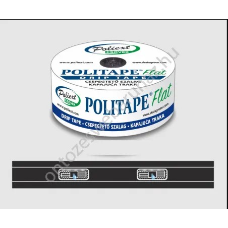 Poliflat csepegtető szalag 6 mil, 20 cm, 0,6 L / h, 3000 m ( 16,9 Ft / m )