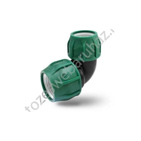 KPE MPE könyök 110x110 tok x tok (zöld,6bar)